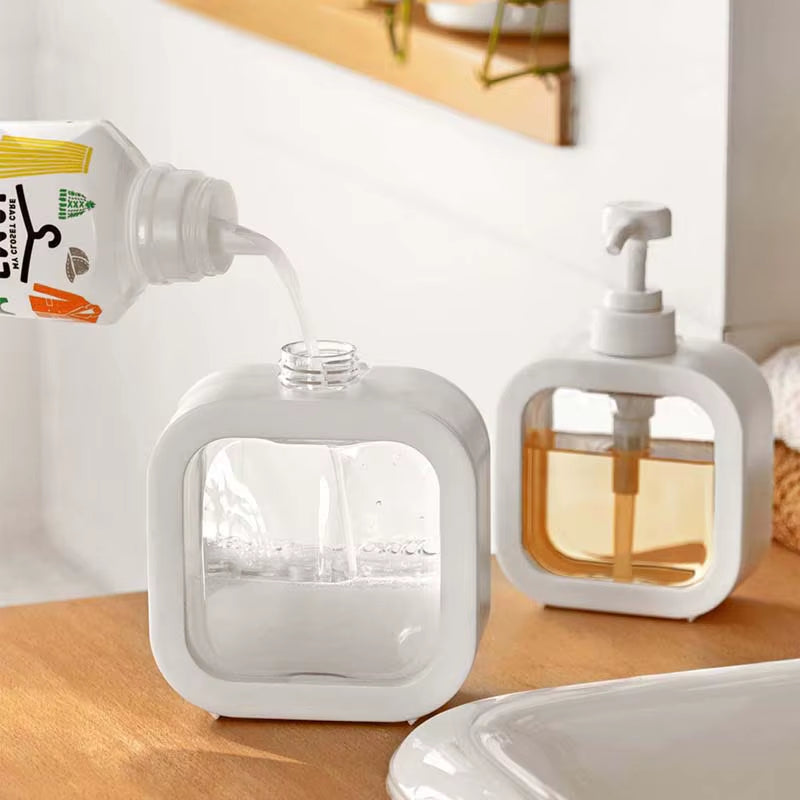 Empty Bath Pump Bottle