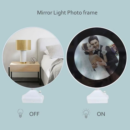 7 Inch Multi function LED Gift Light Photo Frame With Mirror