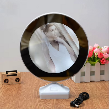 7 Inch Multi function LED Gift Light Photo Frame With Mirror